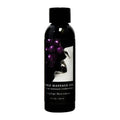 Edible Massage Oil - Gushing Grape Flavoured - 59 ml Bottle Earthly Body Discreet Intimate Essentials.