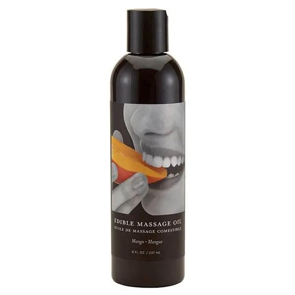 Edible Massage Oil - Mango Flavoured - 237 ml Bottle Earthly Body Discreet Intimate Essentials.