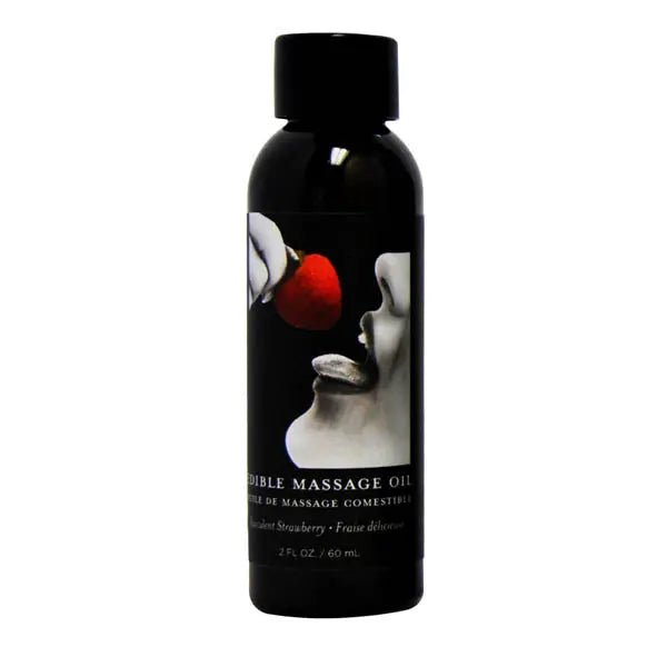 Shop affordable quality Edible Massage Oil - Succulent Strawberry Flavoured - 59 ml Bottle - Discreet Intimate Essentials - LOTIONS & LUBES - Earthly Body