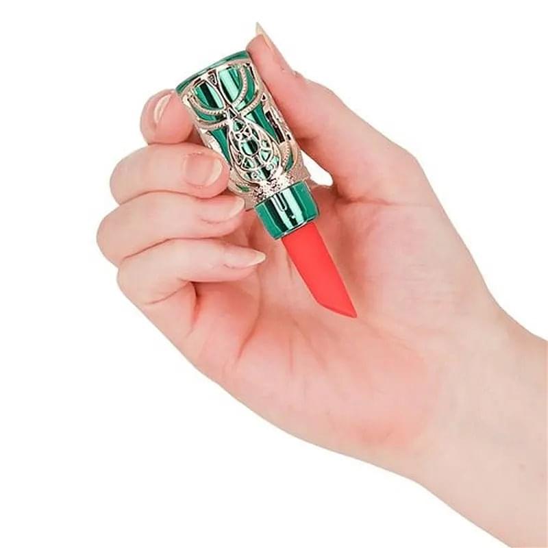 Emerald Kiss 4 In 1 Lipstick Vibrator BMS Discreet Intimate Essentials.