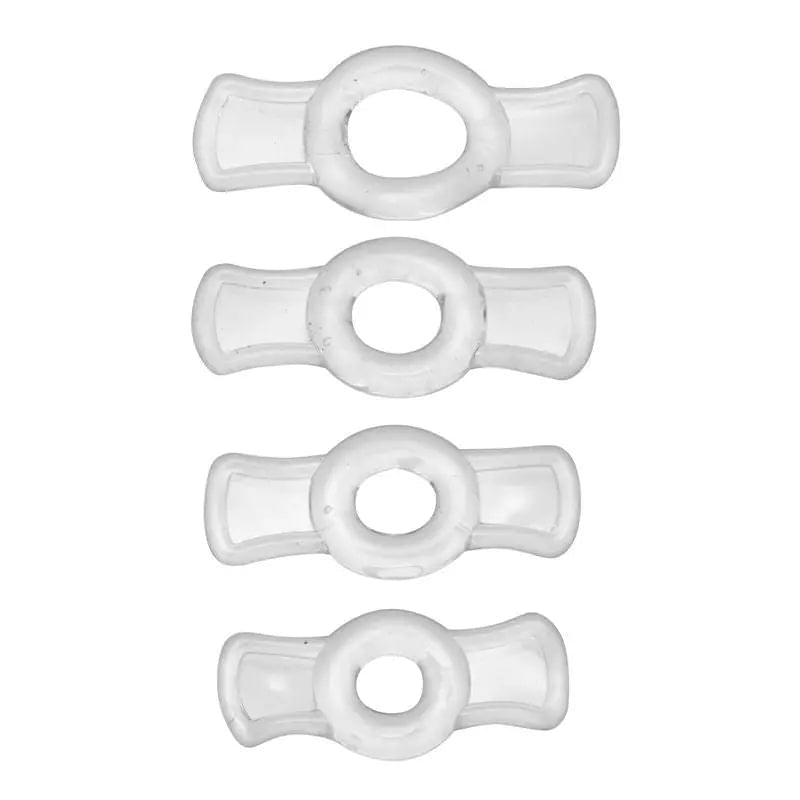 Endurance Clear 4 Ring Penis Set Size Matters Discreet Intimate Essentials.