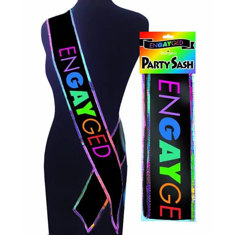 EnGAYged Sash - Novelty Sash Little Genie Discreet Intimate Essentials.