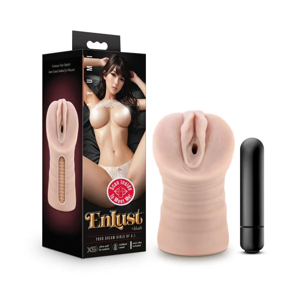 EnLust - Ayumi -  Vibrating Vagina Stroker Blush Novelties Discreet Intimate Essentials.