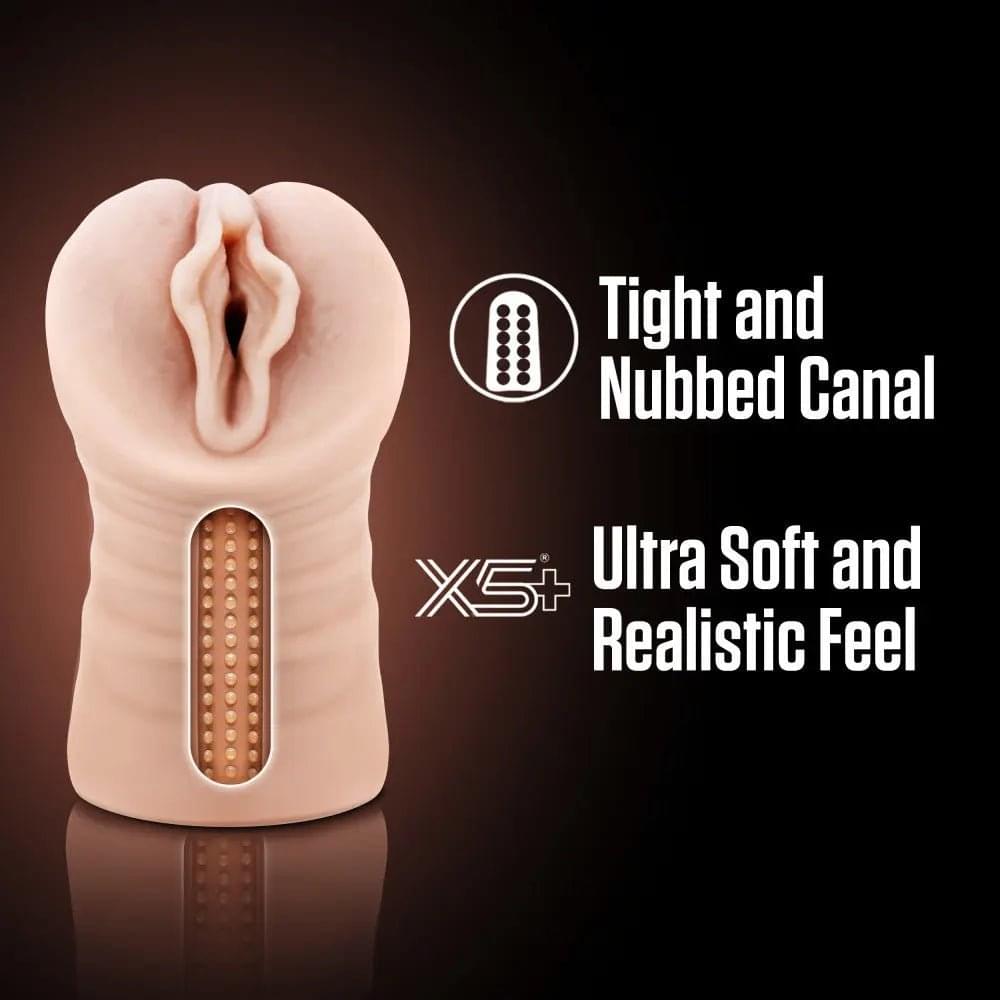 EnLust - Destini -  Vibrating Vagina Stroker Blush Novelties Discreet Intimate Essentials.