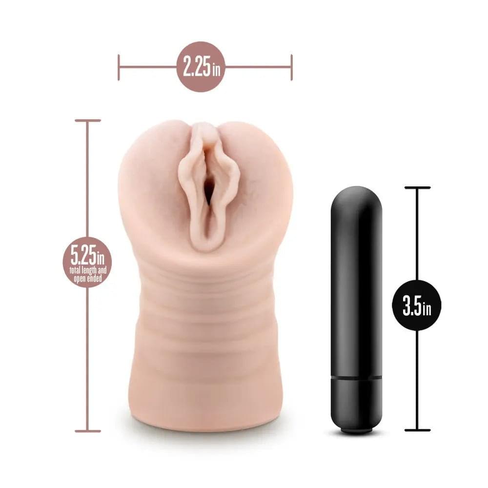 EnLust - Destini -  Vibrating Vagina Stroker Blush Novelties Discreet Intimate Essentials.