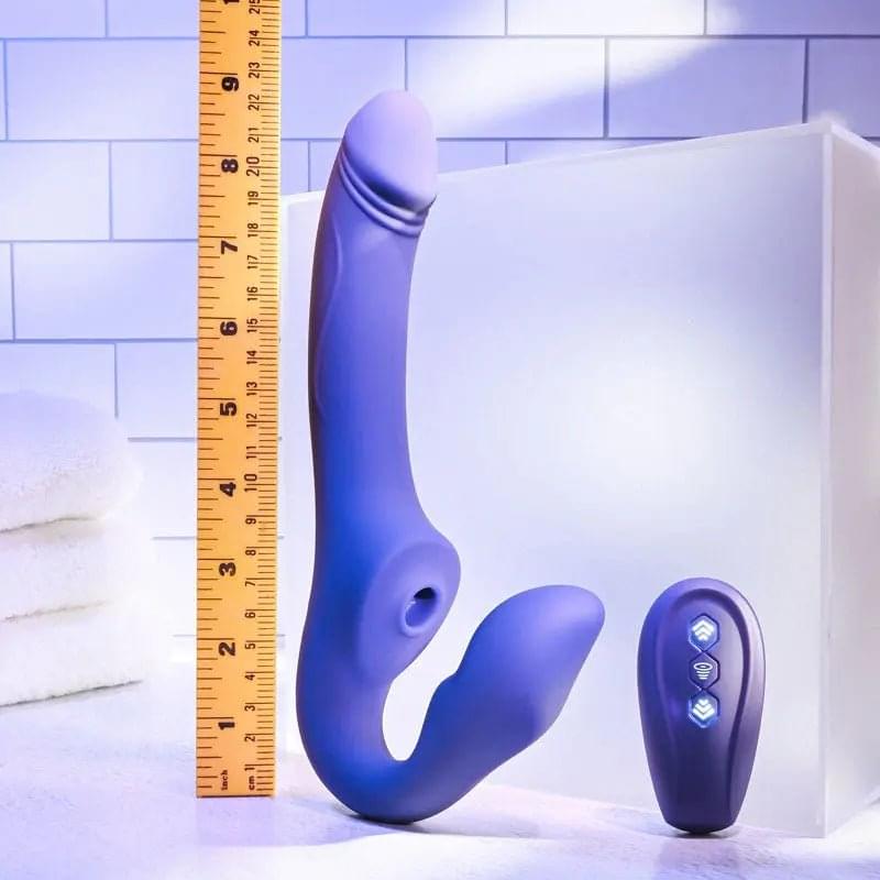 Evolved 2 BECOME 1 -  23.5 cm USB Rechargeable Strapless Strap-On with Remote Evolved Discreet Intimate Essentials.
