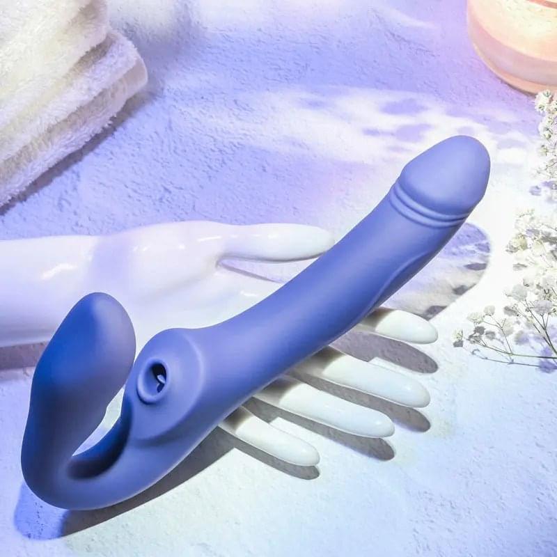 Evolved 2 BECOME 1 -  23.5 cm USB Rechargeable Strapless Strap-On with Remote Evolved Discreet Intimate Essentials.