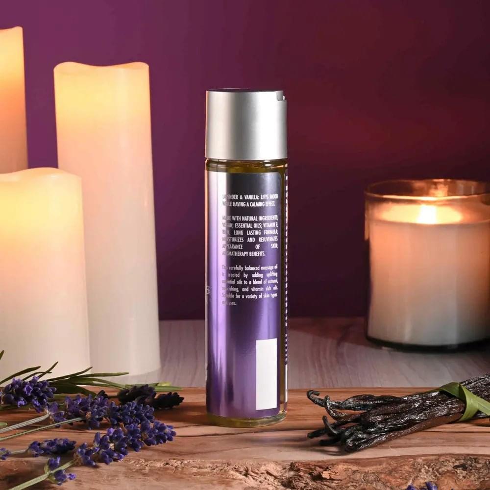 Evolved ANOINT PERFUMERY - Lavender Flower & Vanilla Bean - Lavender Flower & Vanilla Bean Massage Oil - 120 ml Bottle Evolved Discreet Intimate Essentials.