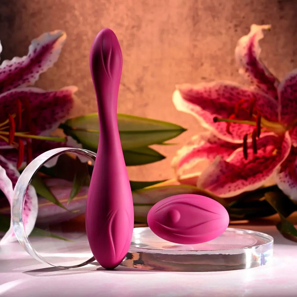 Shop affordable quality Evolved CHERRY POSE - 16.1 cm USB Rechargeable Flexible & Posable Vibrator with Remote - Discreet Intimate Essentials - VIBRATORS - Evolved