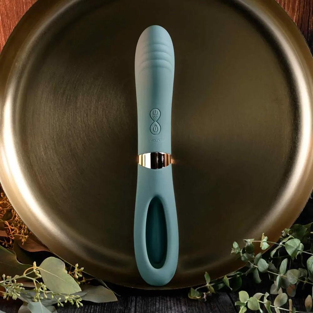 Evolved CHICK FLICK - Olive  24 cm USB Rechargeable Vibrator with Flicking Tip Evolved Discreet Intimate Essentials.