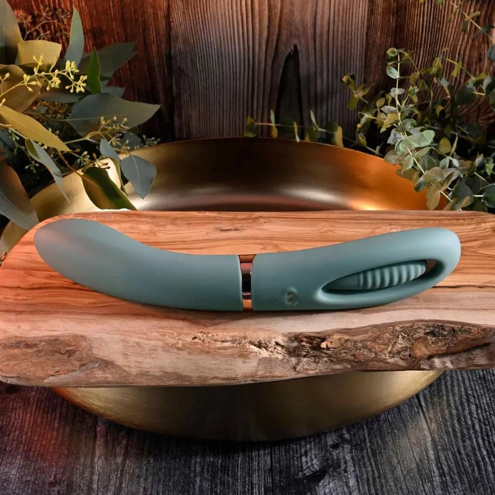 Evolved CHICK FLICK - Olive  24 cm USB Rechargeable Vibrator with Flicking Tip Evolved Discreet Intimate Essentials.