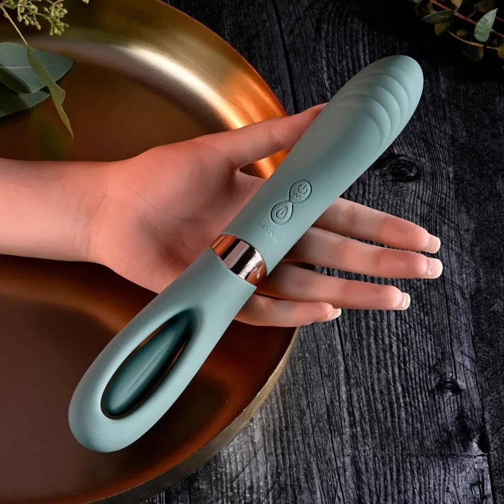 Evolved CHICK FLICK - Olive  24 cm USB Rechargeable Vibrator with Flicking Tip Evolved Discreet Intimate Essentials.