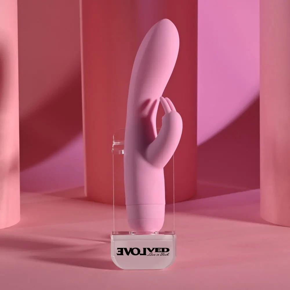 Evolved CUSHY BUNNY -  19.1 cm USB Rechargeable Rabbit Vibrator Evolved Discreet Intimate Essentials.