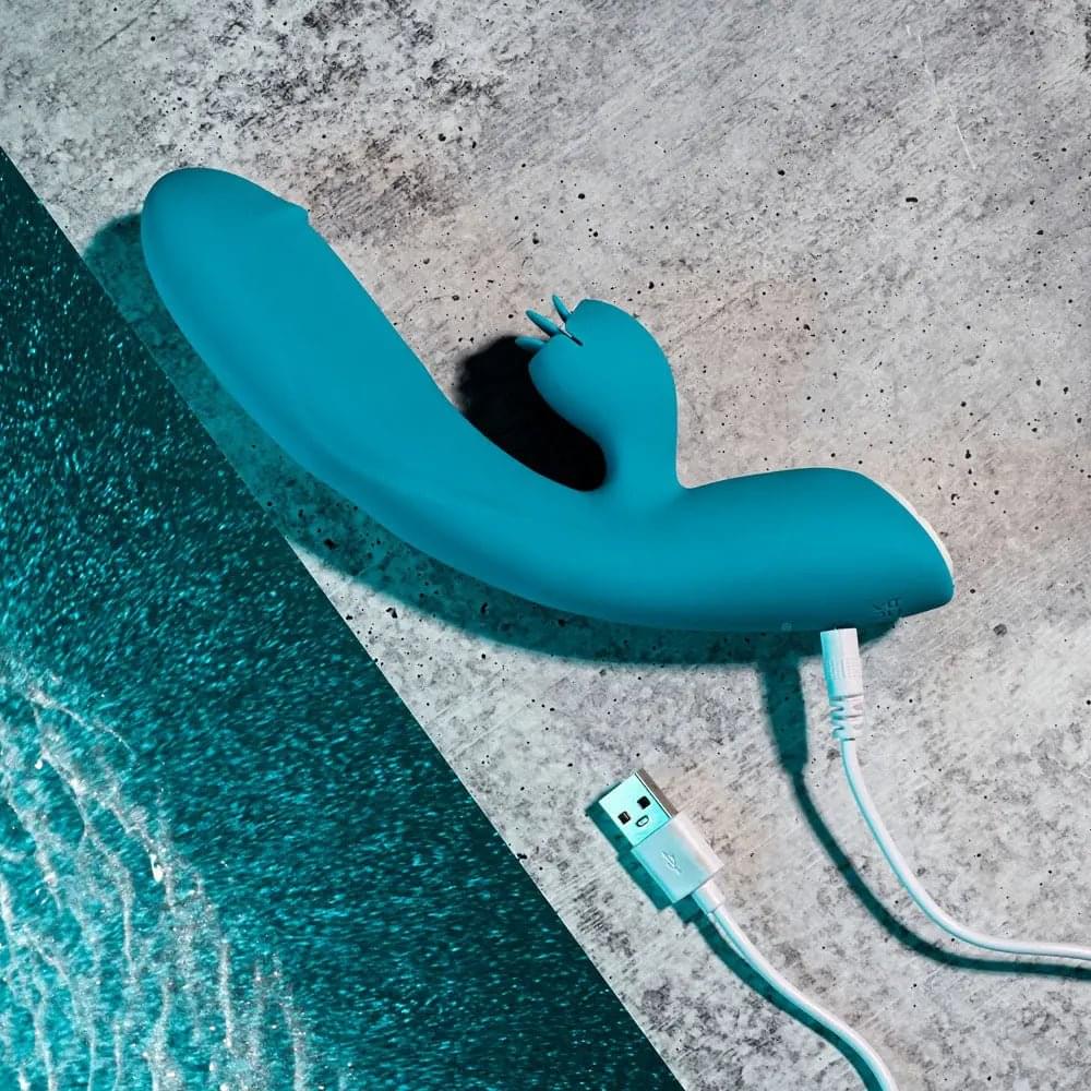 Evolved FIERCE FLICKER -  19.5 cm USB Rechargeable Rabbit Flicker Vibrator Evolved Discreet Intimate Essentials.