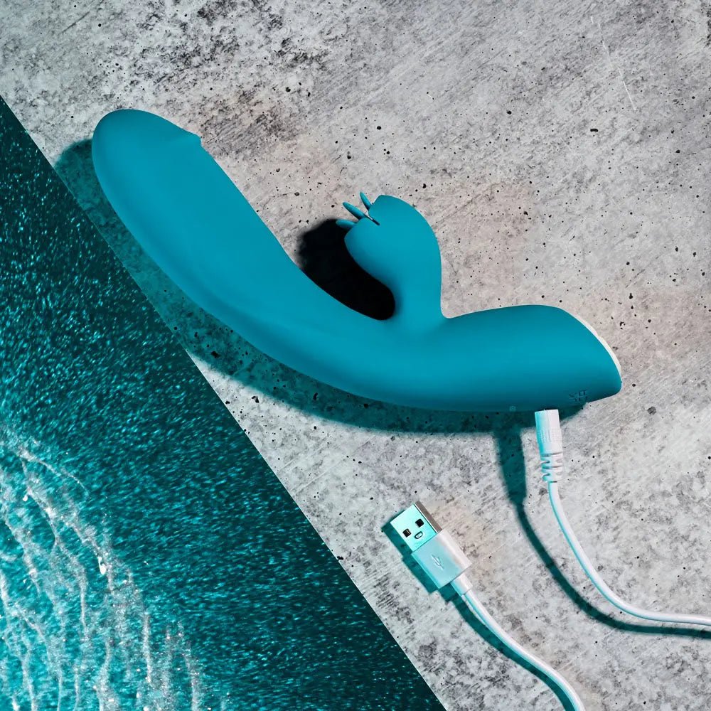 Shop affordable quality Evolved FIERCE FLICKER - 19.5 cm USB Rechargeable Rabbit Flicker Vibrator - Discreet Intimate Essentials - VIBRATORS - Evolved