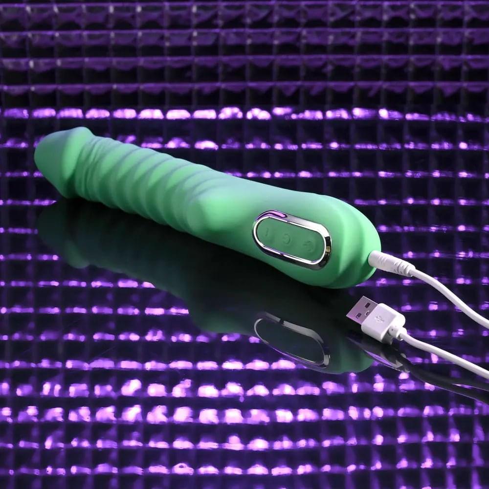 Evolved FULL THROTTLE - Mint  24.1 cm USB Rechargeable Vibrator Evolved Discreet Intimate Essentials.