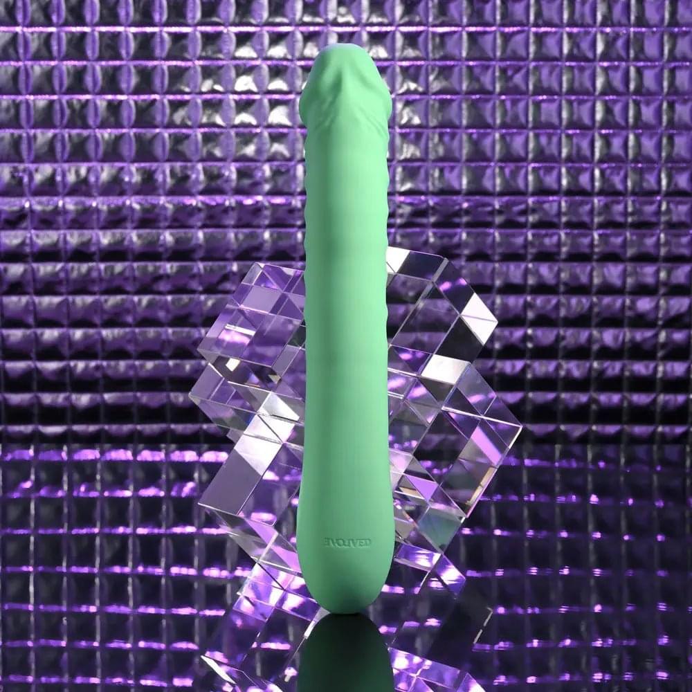 Evolved FULL THROTTLE - Mint  24.1 cm USB Rechargeable Vibrator Evolved Discreet Intimate Essentials.