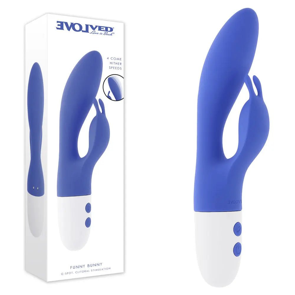 Shop affordable quality Evolved FUNNY BUNNY - 20 cm USB Rechargeable Rabbit Vibrator - Discreet Intimate Essentials - VIBRATORS - Evolved