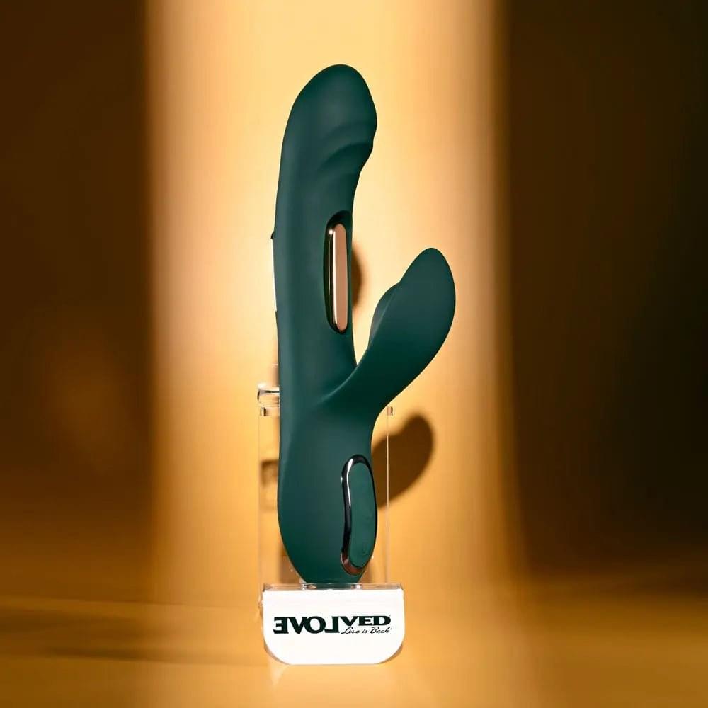 Evolved HEART OF GOLD -  USB Rechargeable Rabbit Vibrator Evolved Discreet Intimate Essentials.