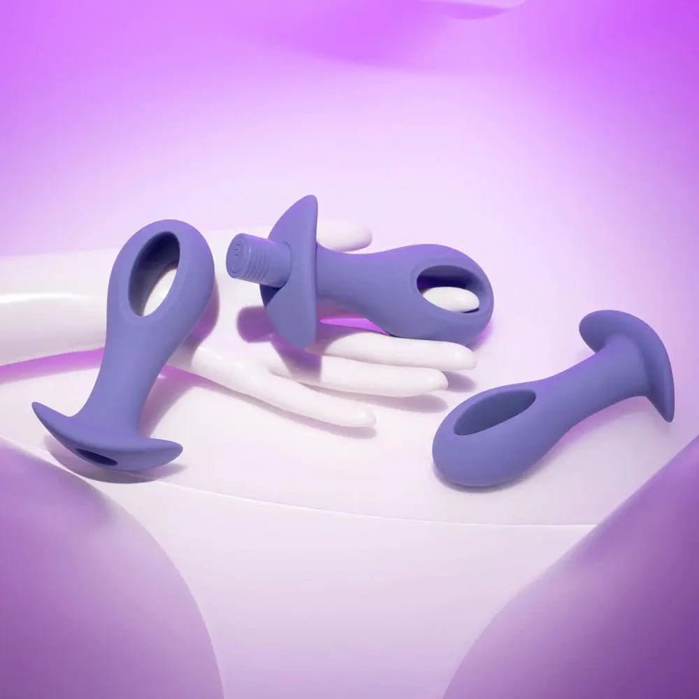Evolved HOLE PUNCH PLUG SET -  Butt Plugs with Interchangeable Bullet - Set of 3 Sizes Evolved Discreet Intimate Essentials.