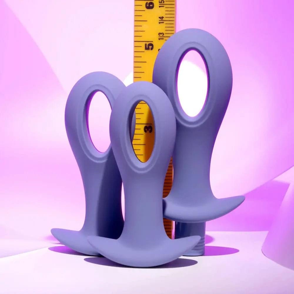 Evolved HOLE PUNCH PLUG SET -  Butt Plugs with Interchangeable Bullet - Set of 3 Sizes Evolved Discreet Intimate Essentials.
