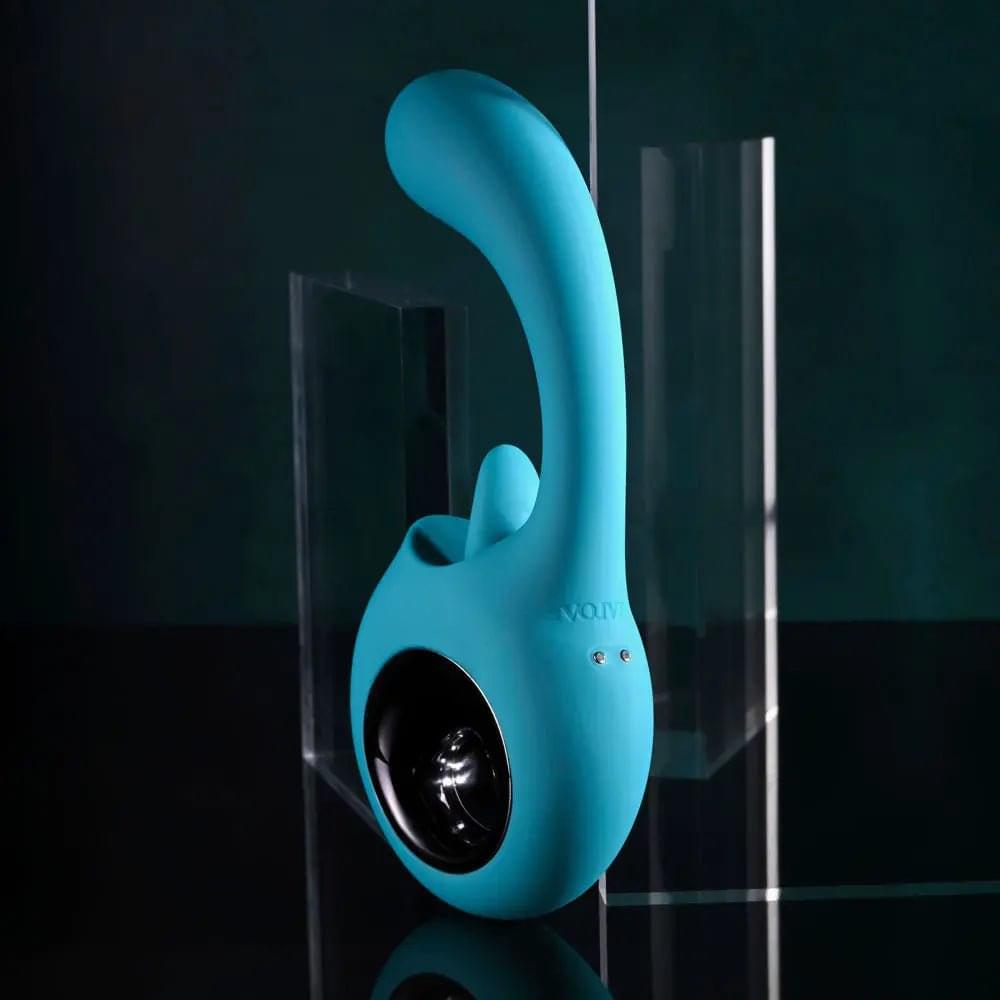 Evolved HOW MANY LICKS -  17.8 cm USB Rechargeable Vibrator with Flicking Stimulator Evolved Discreet Intimate Essentials.