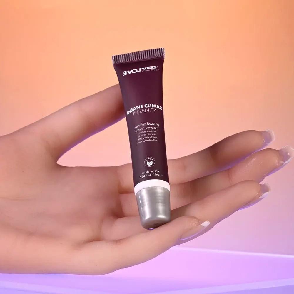 Evolved INSANE CLIMAX - INSANITY - Warming Buzzing Clitoral Stimulation Gel - 10 ml Evolved Discreet Intimate Essentials.