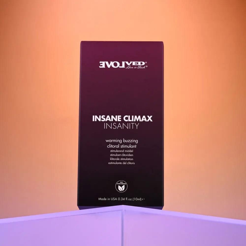 Evolved INSANE CLIMAX - INSANITY - Warming Buzzing Clitoral Stimulation Gel - 10 ml Evolved Discreet Intimate Essentials.