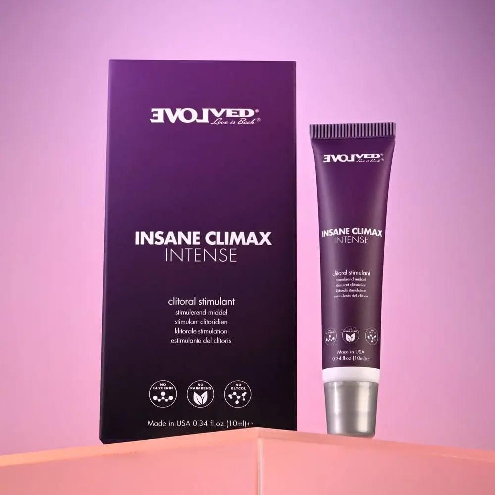 Evolved INSANE CLIMAX - INTENSE - Clitoral Stimulation Gel - 10 ml Tube Evolved Discreet Intimate Essentials.
