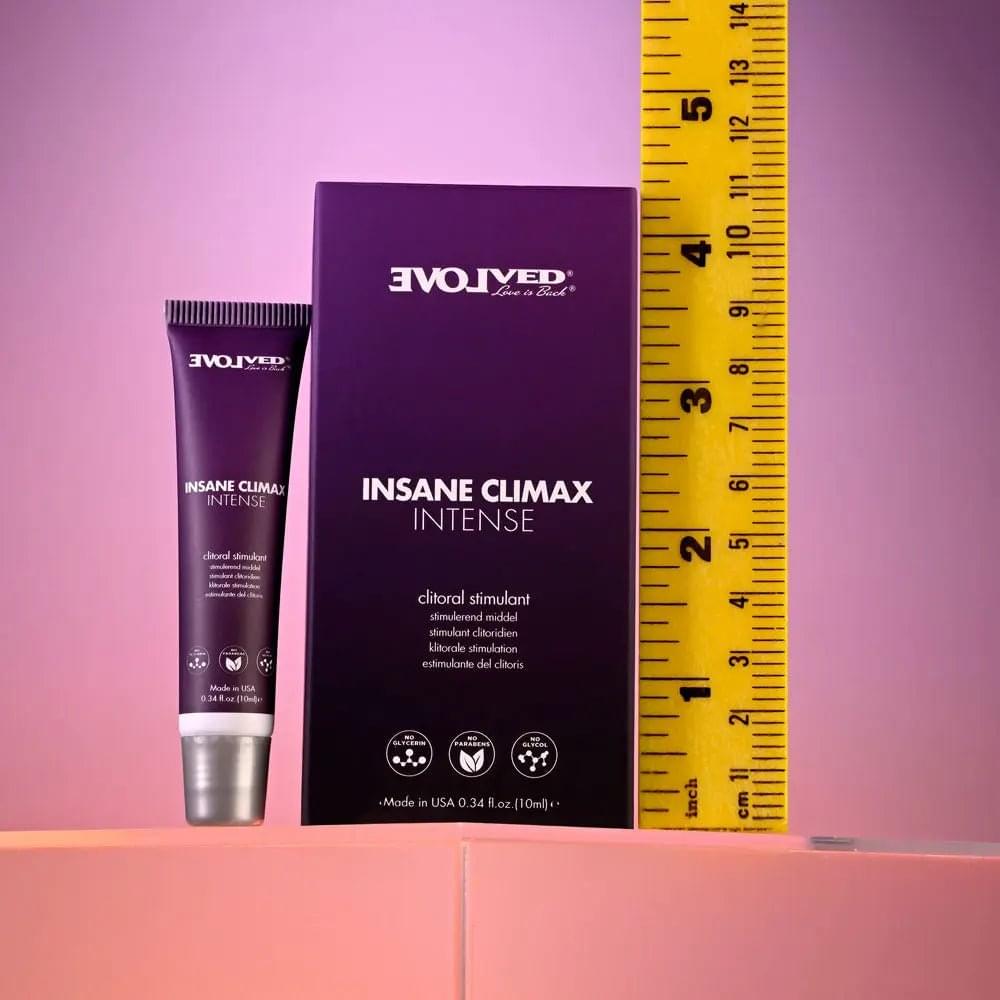 Evolved INSANE CLIMAX - INTENSE - Clitoral Stimulation Gel - 10 ml Tube Evolved Discreet Intimate Essentials.