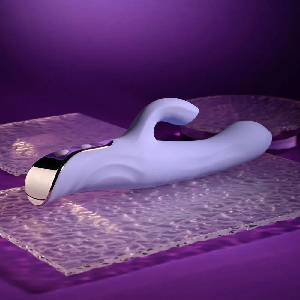 Evolved LAVENDER LOVE -  23.3 cm USB Rechargeable Rabbit Vibrator Selopa Discreet Intimate Essentials.