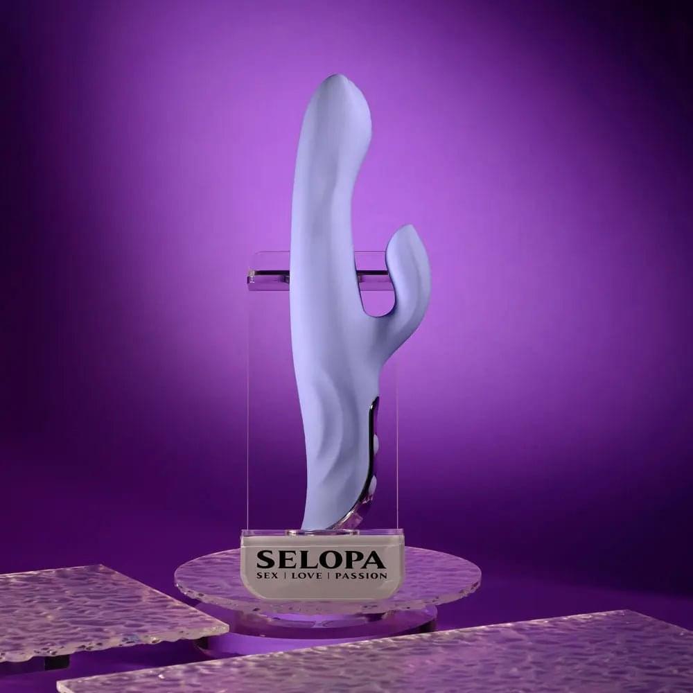 Evolved LAVENDER LOVE -  23.3 cm USB Rechargeable Rabbit Vibrator Selopa Discreet Intimate Essentials.