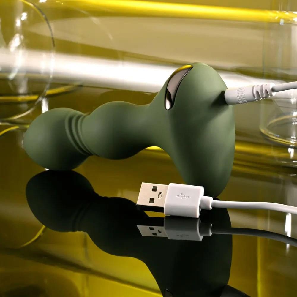Evolved LIEUTENANT -  12.2 cm USB Rechargeable Vibrating Butt Plug Evolved Discreet Intimate Essentials.