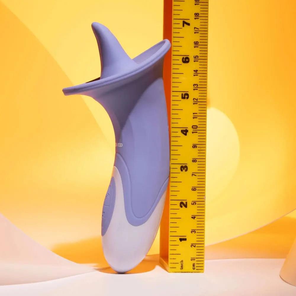 Evolved LIX & KISSES -  18.7 cm USB Rechargeable Flicking Tongue Stimulator Evolved Discreet Intimate Essentials.