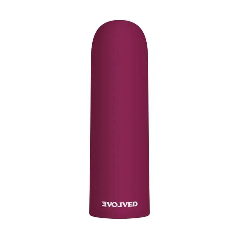 Evolved Mighty Thick - Burgundy  9 cm USB Rechargeable Bullet Evolved Discreet Intimate Essentials.