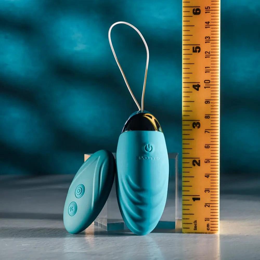 Evolved OVAL OFFICE -  8.5 cm USB Rechargeable Wireless Egg with Remote Control Evolved Discreet Intimate Essentials.