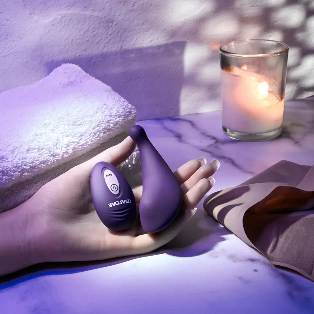 Evolved PANTY PARTY -  USB Rechargeable Panty Vibrator with Remote Control Evolved Discreet Intimate Essentials.
