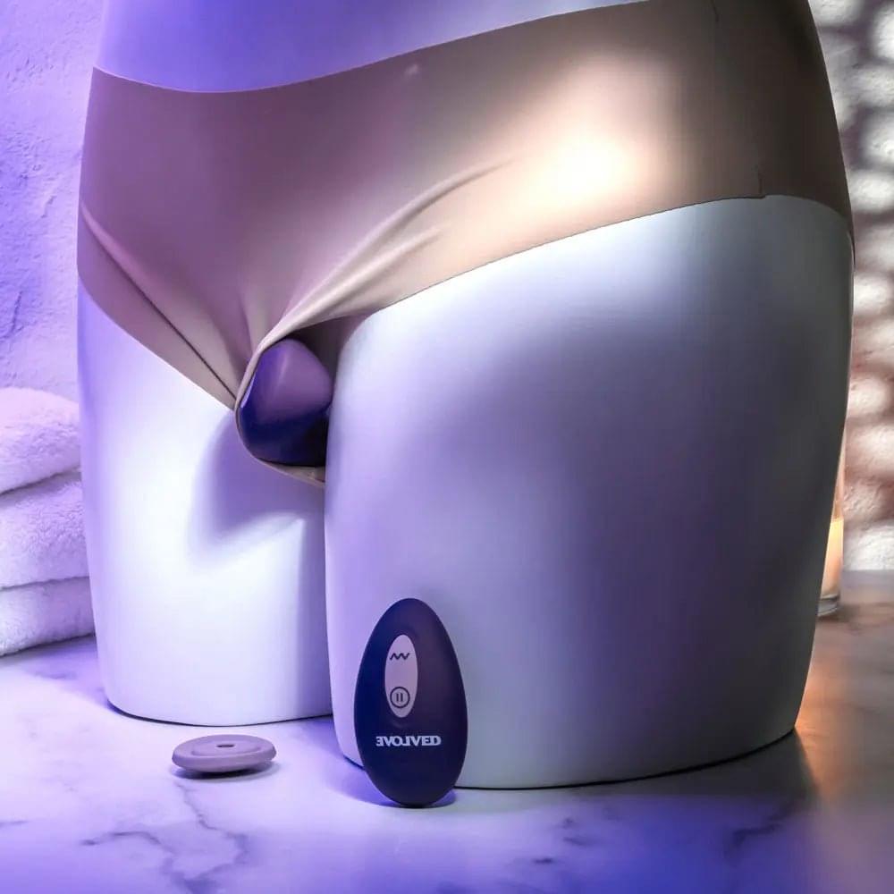 Evolved PANTY PARTY -  USB Rechargeable Panty Vibrator with Remote Control Evolved Discreet Intimate Essentials.