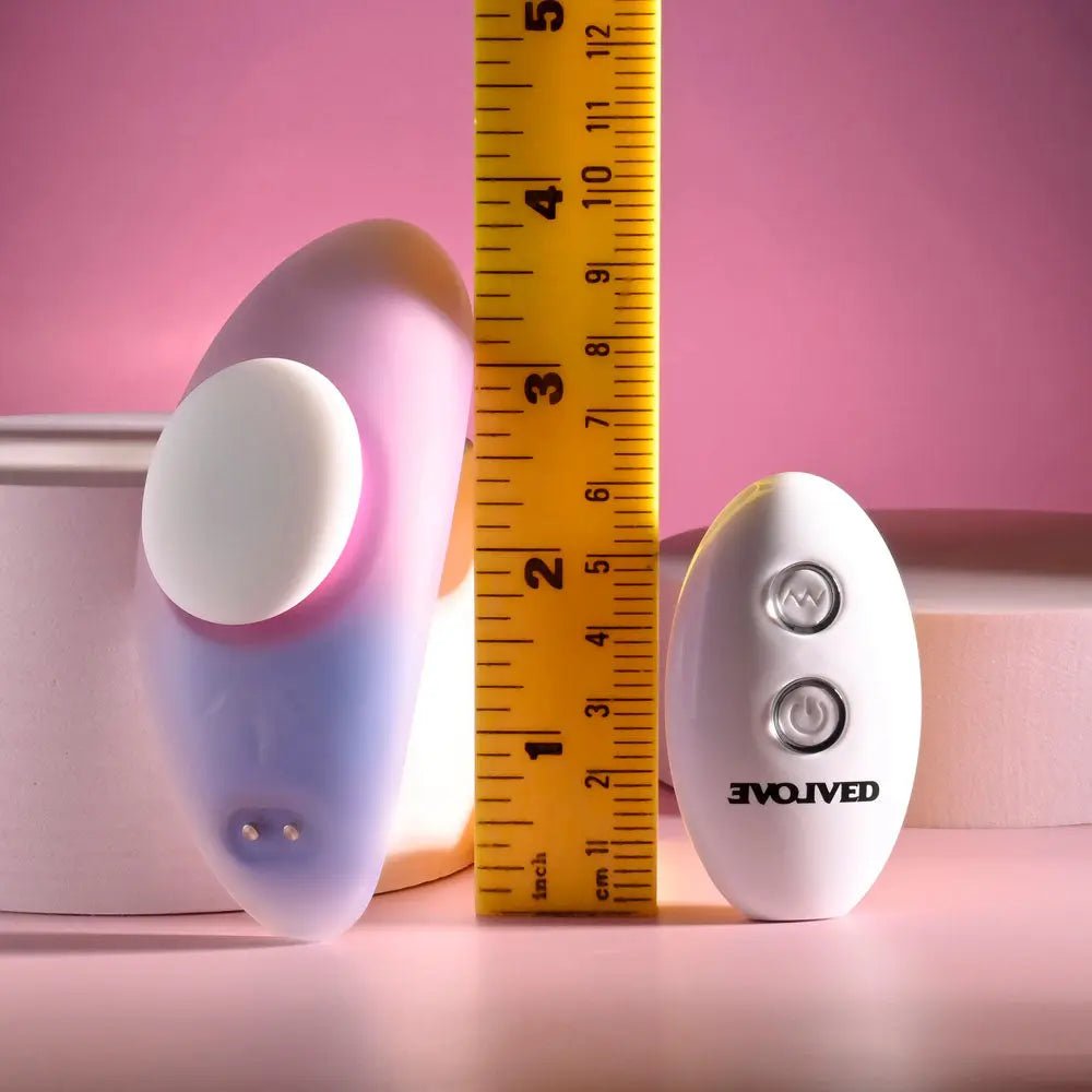 Shop affordable quality Evolved PARADISE PANTY - Pink/Purple USB Rechargeable Panty Vibrator with Remote Control - Discreet Intimate Essentials - STIMULATORS - Evolved