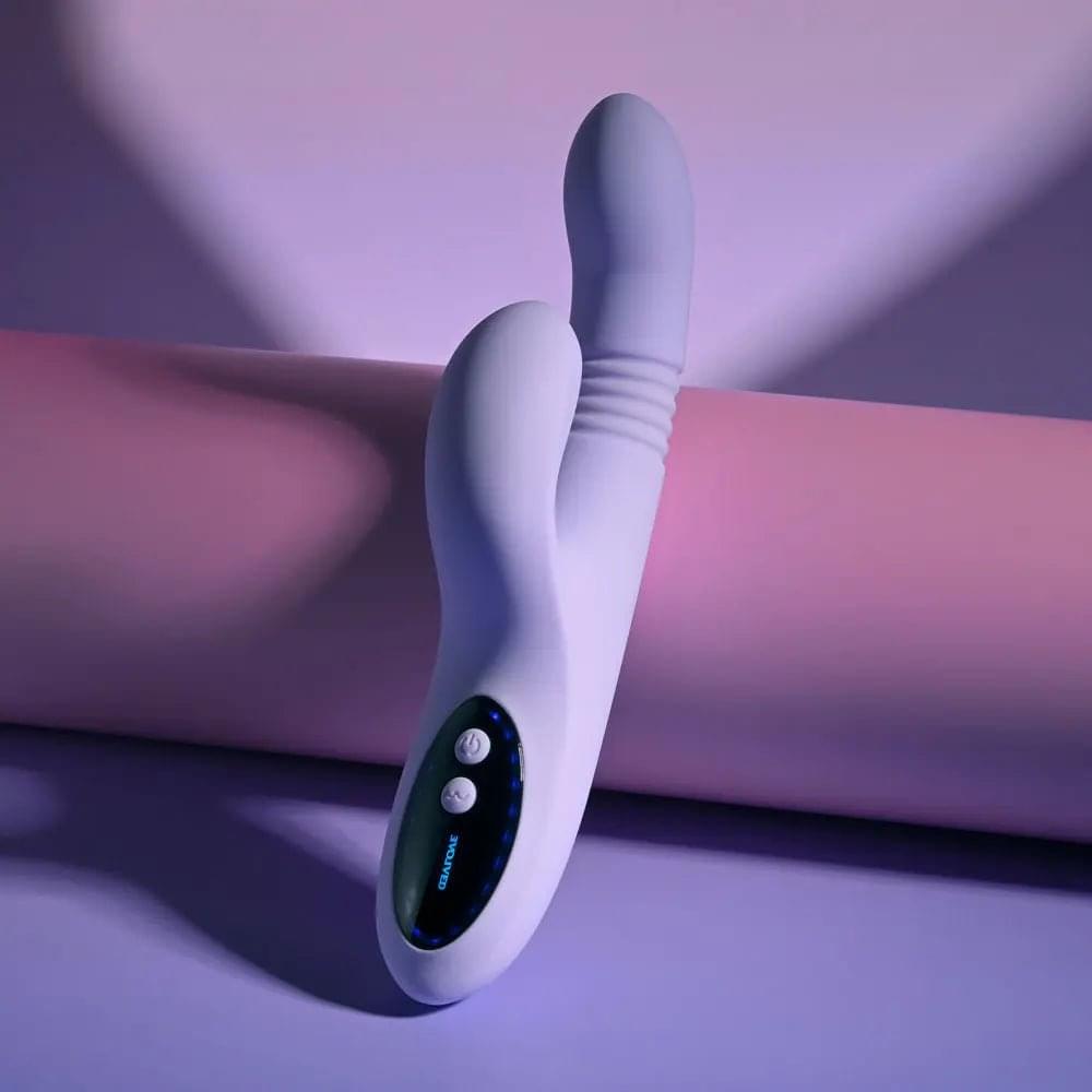 Evolved PEP TALK -  23.3 cm USB Rechargeable Thrusting Vibrator with Tapping Clitoral Stimulator Evolved Discreet Intimate Essentials.