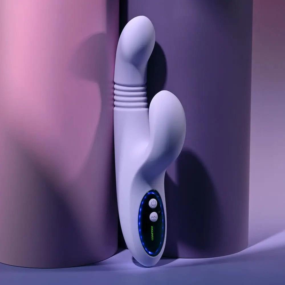 Evolved PEP TALK -  23.3 cm USB Rechargeable Thrusting Vibrator with Tapping Clitoral Stimulator Evolved Discreet Intimate Essentials.