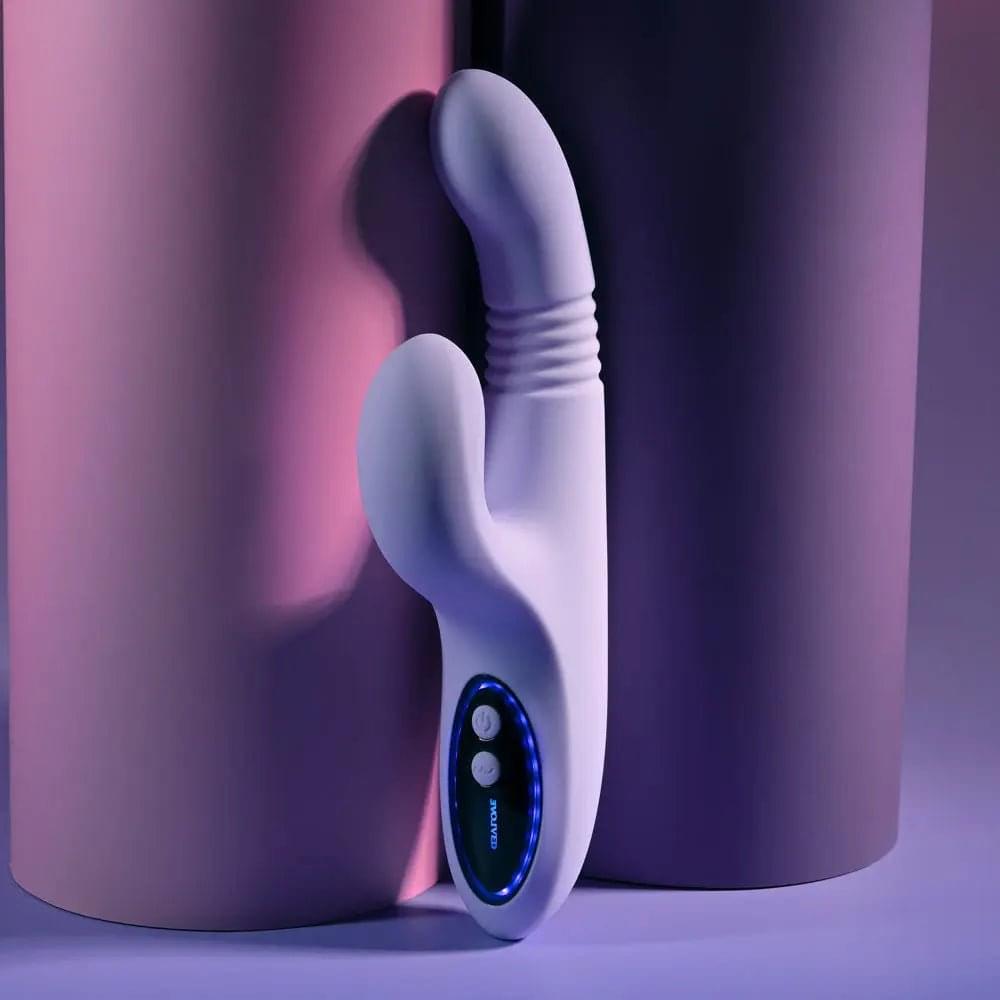 Evolved PEP TALK -  23.3 cm USB Rechargeable Thrusting Vibrator with Tapping Clitoral Stimulator Evolved Discreet Intimate Essentials.