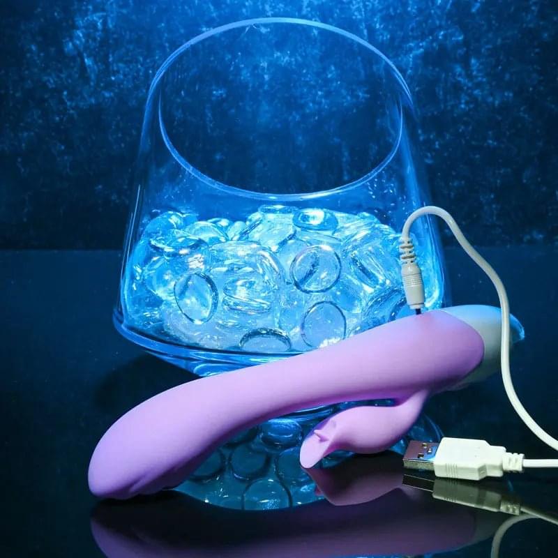Evolved PLEASING PETAL - Lilac 19.7 cm USB Rechargeable Rabbit Vibrator Evolved Discreet Intimate Essentials.