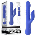 Evolved POP GOES THE O -  24.7 cm USB Rechargeable Thrusting & Bulging Rabbit Vibrator Evolved Discreet Intimate Essentials.