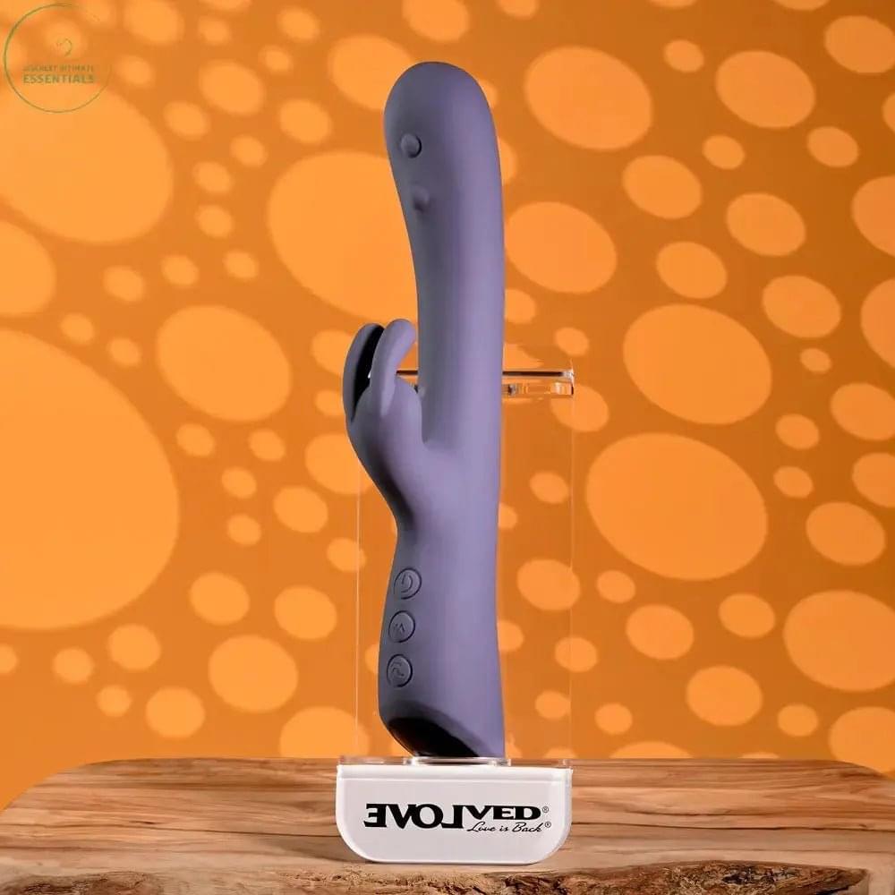 Evolved POPPIN GOOD TIME -  20 cm USB Rechargeable Rabbit Vibrator Evolved Discreet Intimate Essentials.