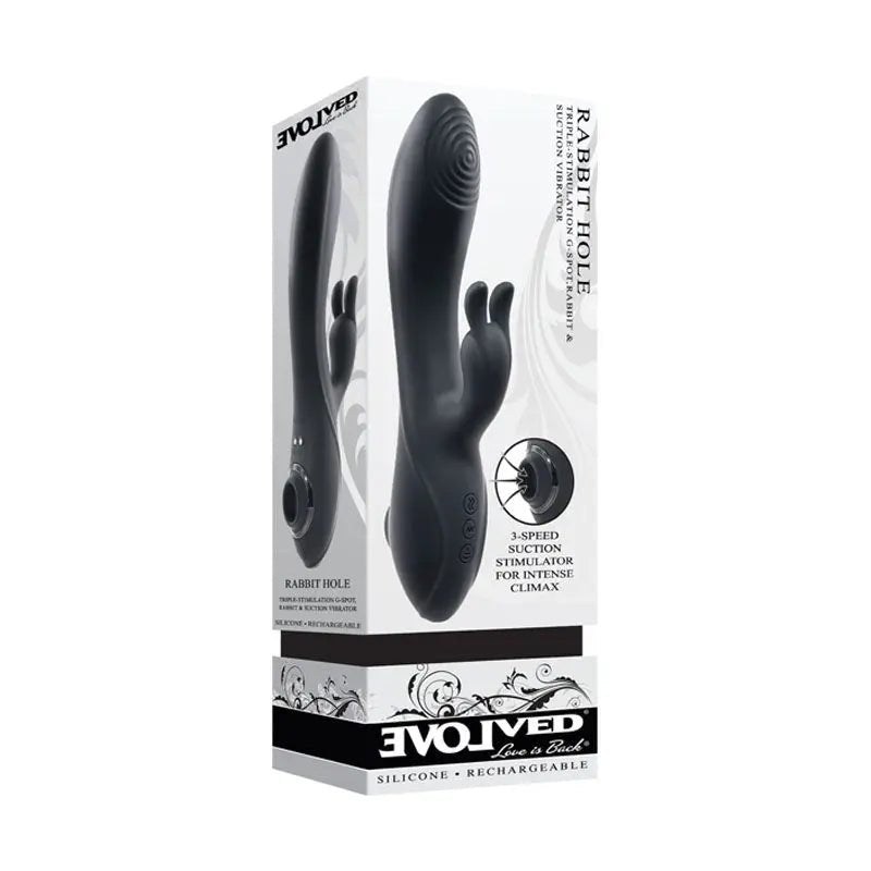 Shop affordable quality Evolved RABBIT HOLE - 21.2 cm USB Rechargeable Rabbit Vibrator - Discreet Intimate Essentials - VIBRATORS-RABBIT - Evolved