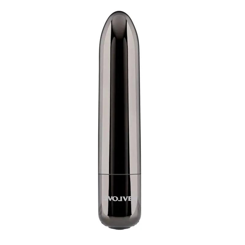 Evolved REAL SIMPLE - Black  10 cm USB Rechargeable Bullet Evolved Discreet Intimate Essentials.