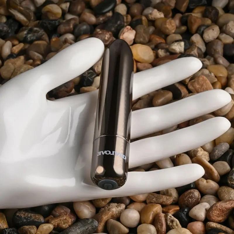 Evolved REAL SIMPLE - Black  10 cm USB Rechargeable Bullet Evolved Discreet Intimate Essentials.