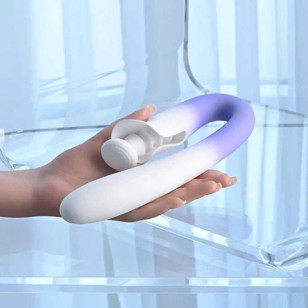 Evolved SPRING LOADED - /Purple 23 cm USB Rechargeable Multi-Tapping Vibrator Evolved Discreet Intimate Essentials.