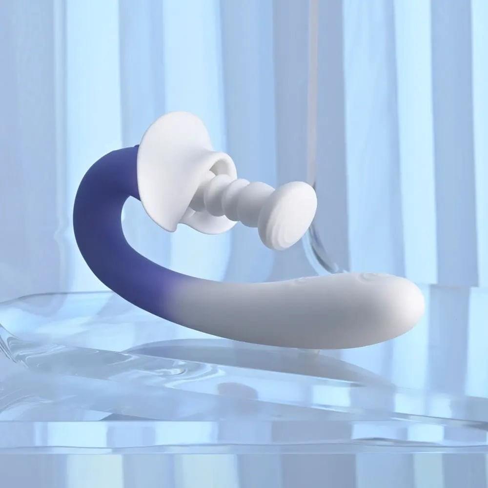 Evolved SPRING LOADED - /Purple 23 cm USB Rechargeable Multi-Tapping Vibrator Evolved Discreet Intimate Essentials.